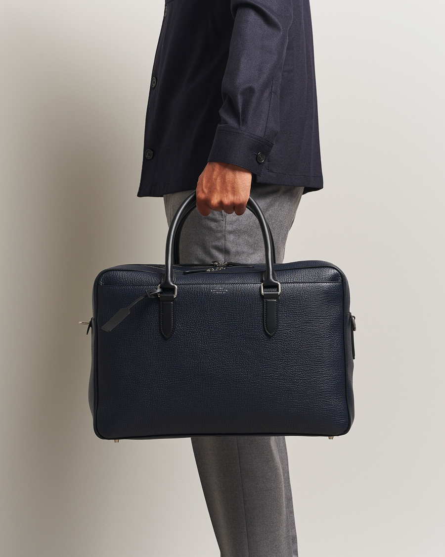 Herre | Tasker | Smythson | Ludlow 48 Hours Travel Bag Navy