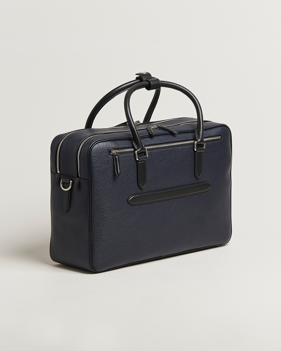 Herre | Tasker | Smythson | Ludlow 48 Hours Travel Bag Navy