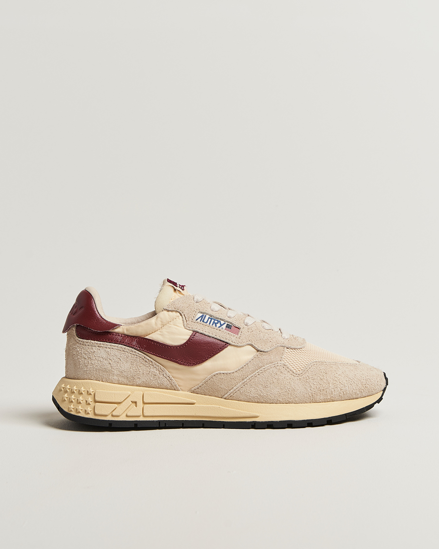 Herre | Sneakers | Autry | Reelwind Running Sneaker Ecru/Wine