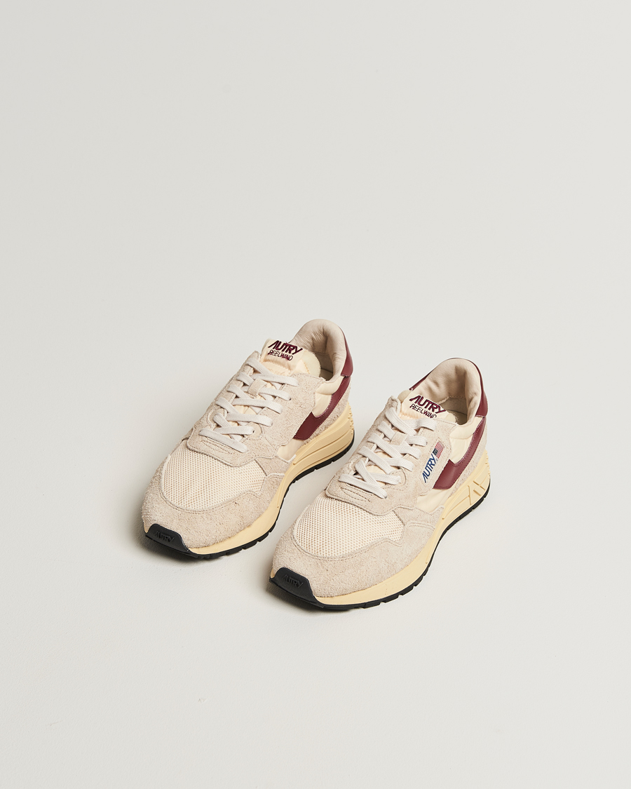 Herre | Sneakers | Autry | Reelwind Running Sneaker Ecru/Wine
