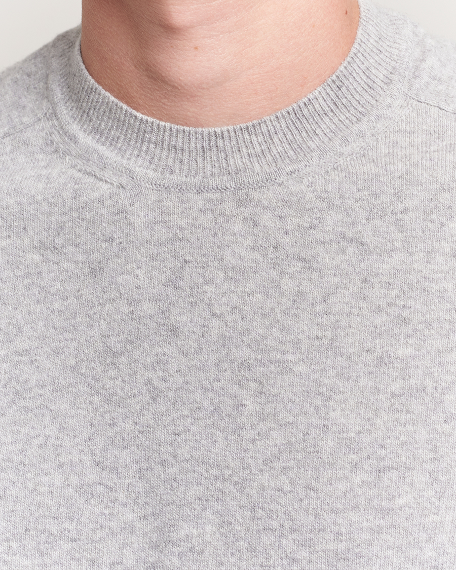 Herre | Trøjer | Altea | Wool/Cashmere Crew Neck Pullover Light Grey