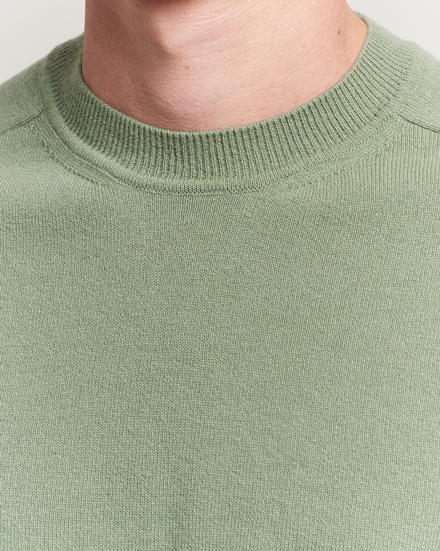 Herre | Trøjer | Altea | Wool/Cashmere Crew Neck Pullover Green