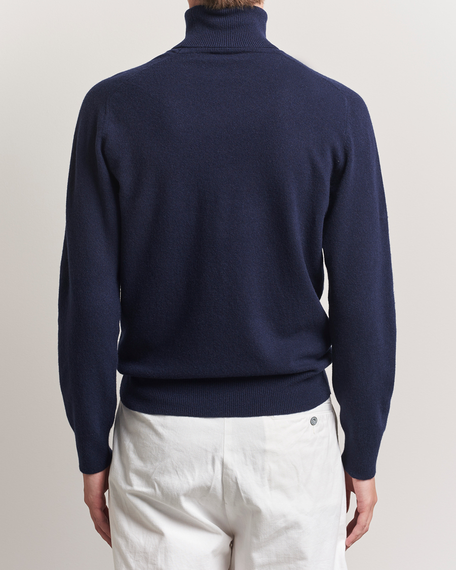 Herre | Trøjer | Altea | Wool/Cashmere Rollneck Navy
