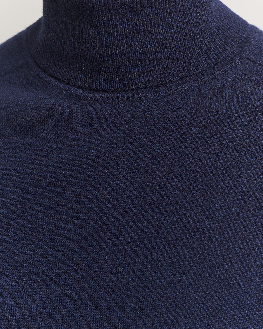 Herre | Trøjer | Altea | Wool/Cashmere Rollneck Navy