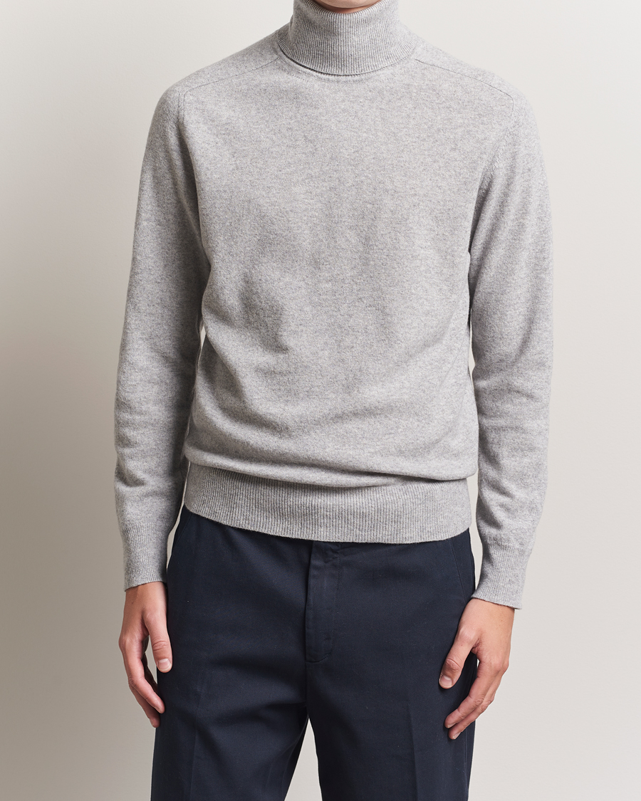 Herre | Trøjer | Altea | Wool/Cashmere Rollneck Light Grey