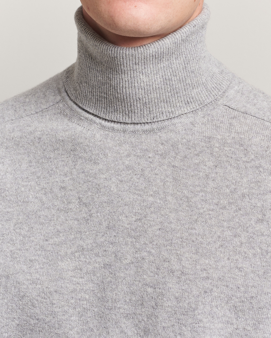 Herre | Trøjer | Altea | Wool/Cashmere Rollneck Light Grey