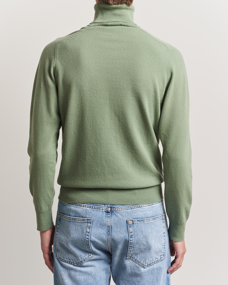 Herre | Trøjer | Altea | Wool/Cashmere Rollneck Green
