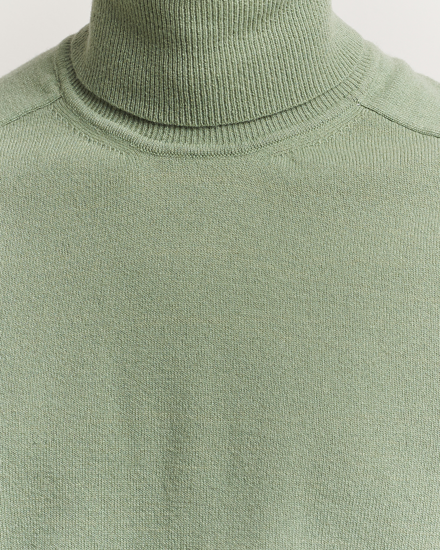 Herre | Trøjer | Altea | Wool/Cashmere Rollneck Green