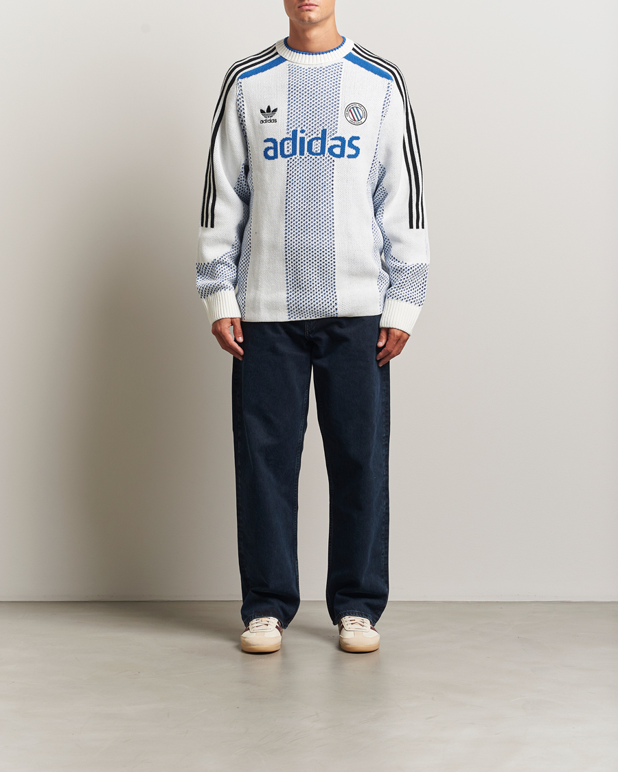 Herre | Trøjer | adidas Originals | Knitted Football Sweater White
