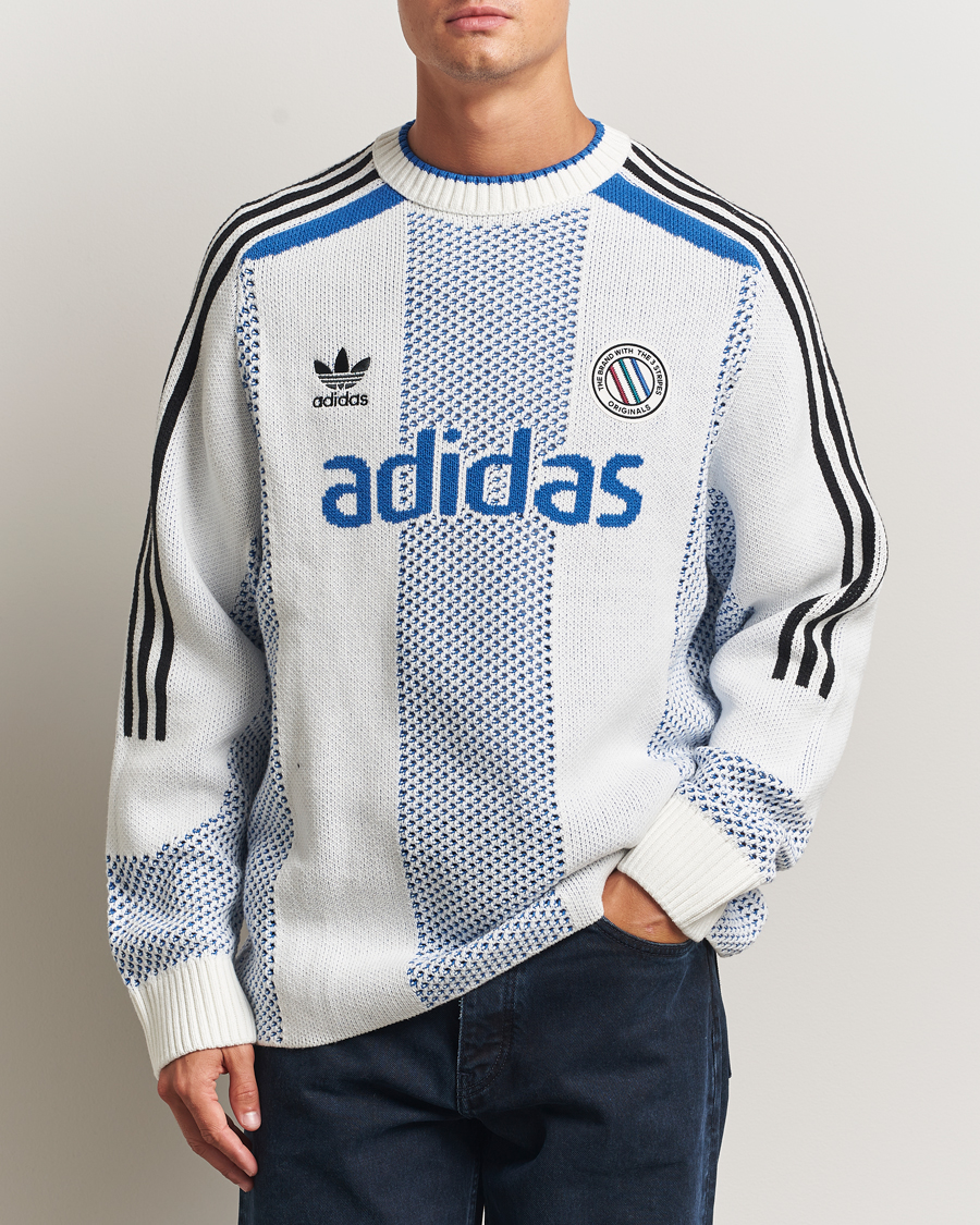 Herre | Trøjer | adidas Originals | Knitted Football Sweater White