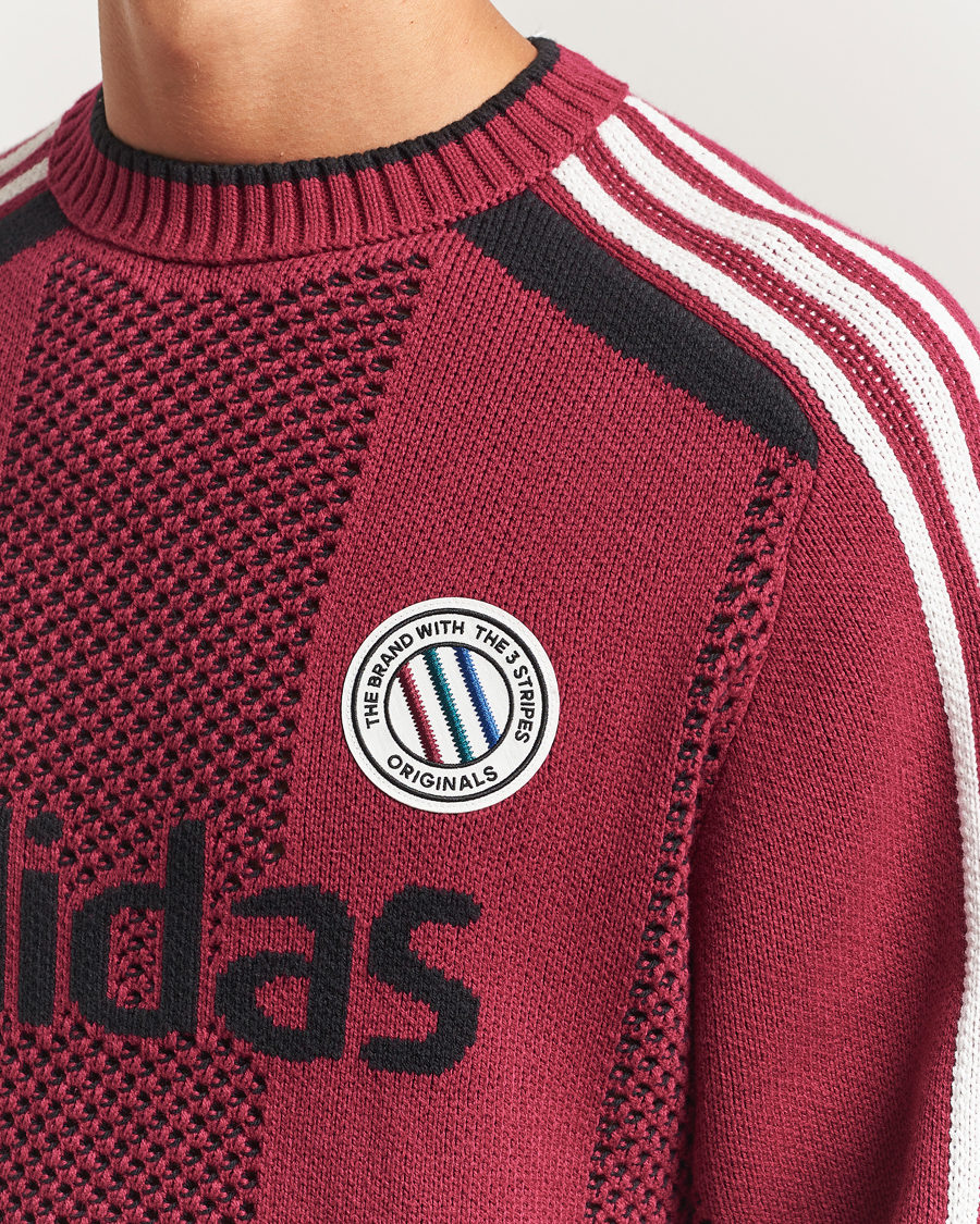Herre | Trøjer | adidas Originals | Knitted Football Sweater Legacy Burgundy