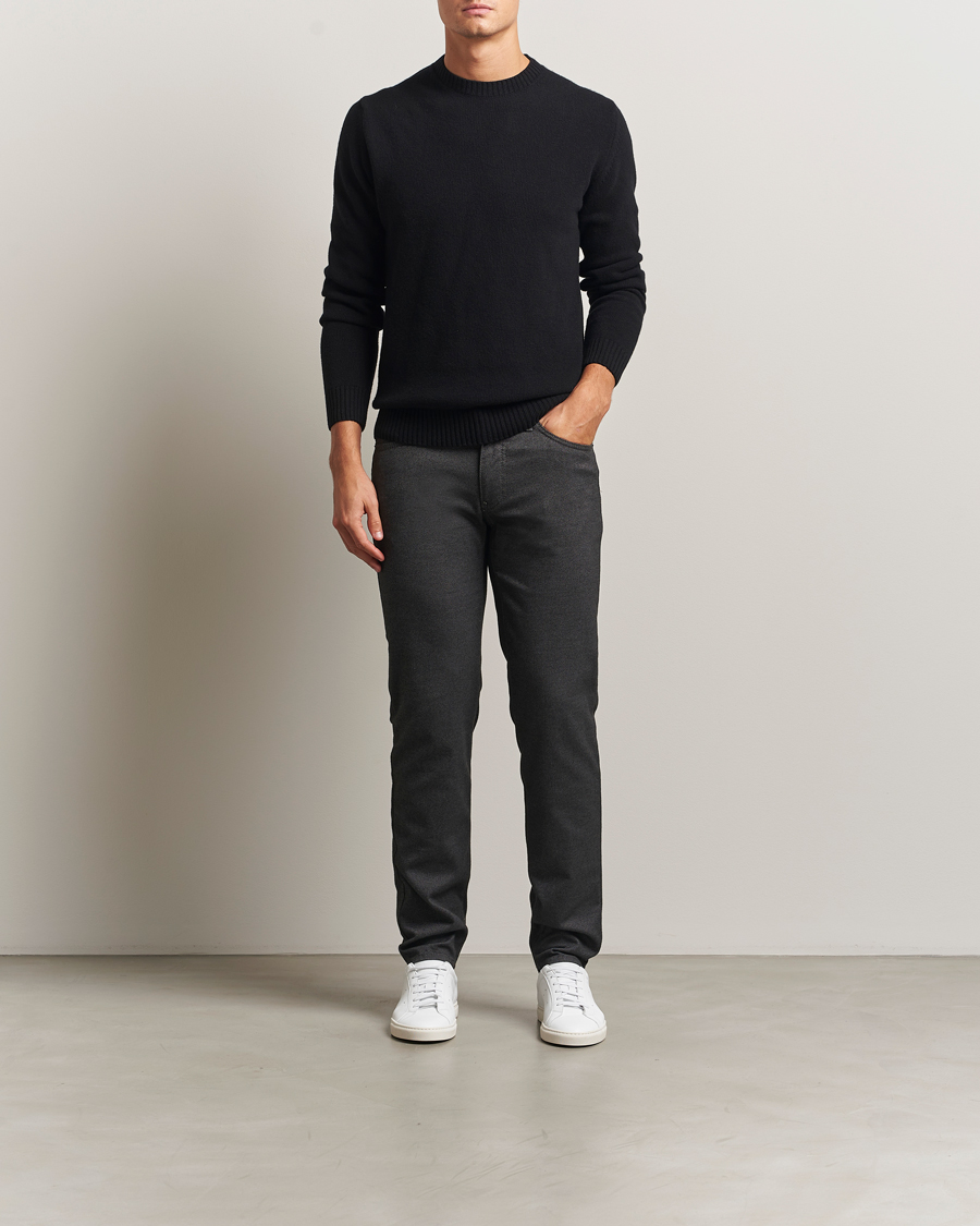 Herre | Bukser | Brax | Cadiz Woo.Look 5-Pocket Pants Elephant Grey