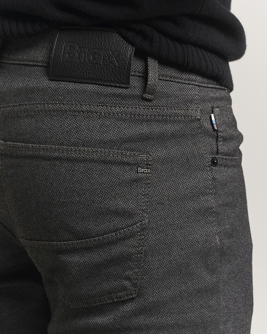 Herre | Bukser | Brax | Cadiz Woo.Look 5-Pocket Pants Elephant Grey