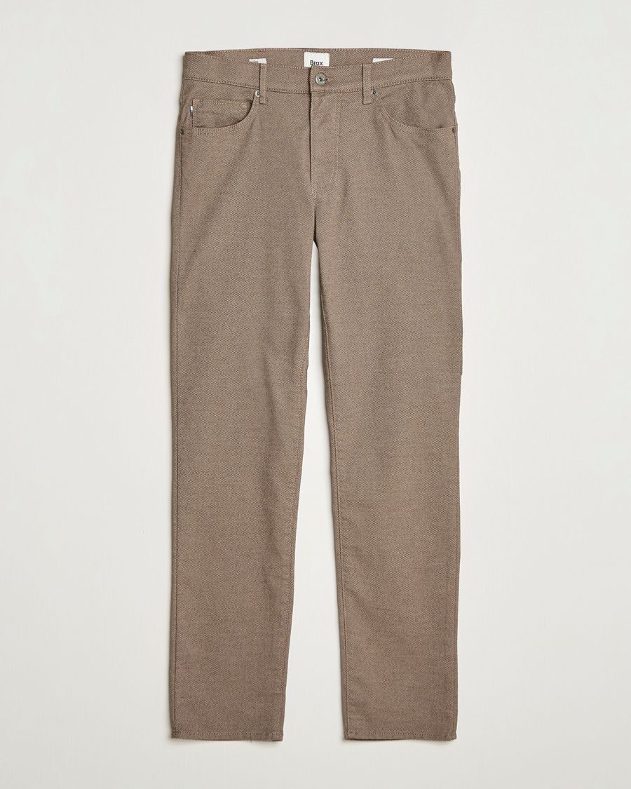 Herre | Bukser | Brax | Cadiz Woo.Look 5-Pocket Pants Camel