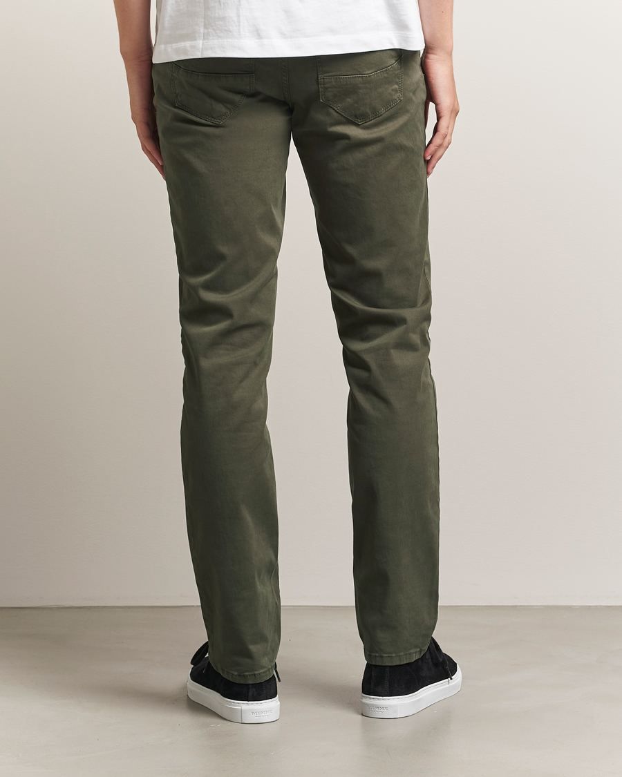 Herre | Bukser | Brax | Cadiz Cotton Satin 5-Pocket Pants Olive