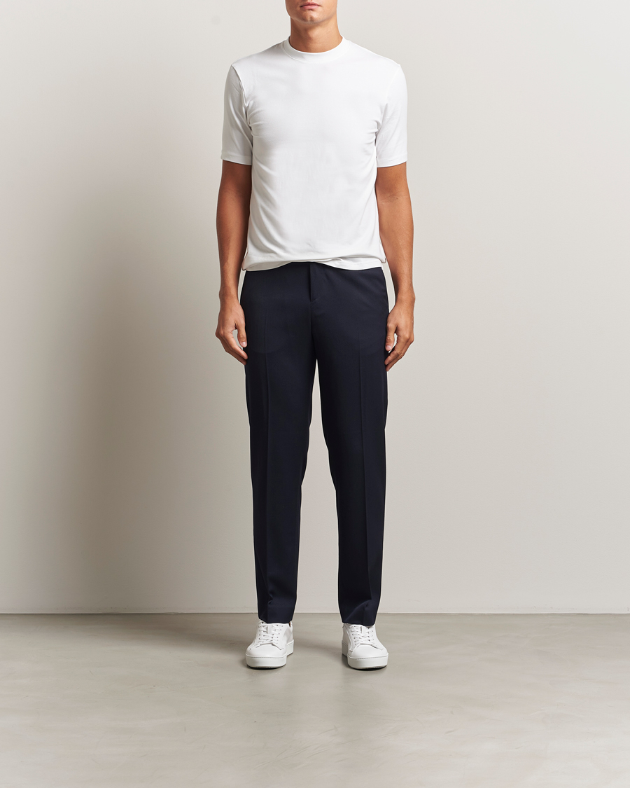 Herre | T-Shirts | Bread & Boxers | High Neck T-Shirt White