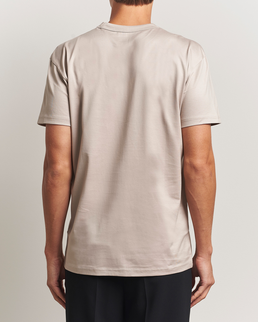 Herre | T-Shirts | Bread & Boxers | Pima Cotton Crew Neck T-Shirt Greige