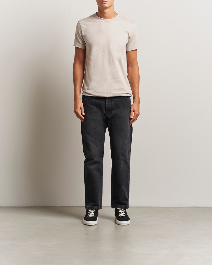 Herre | T-Shirts | Bread & Boxers | Crew Neck Regular T-Shirt Greige