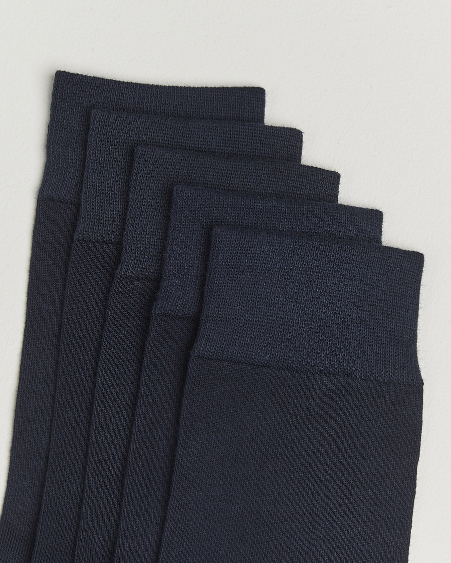 Herre | Undertøj | Bread & Boxers | 5-Pack Socks Dark Navy