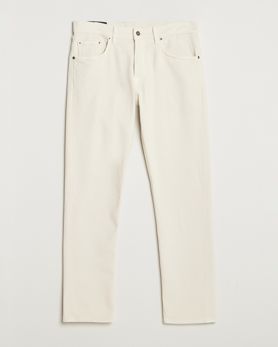 Herre | Bukser | Dondup | Icon Bullstretch 5-Pocket Pants Ecru