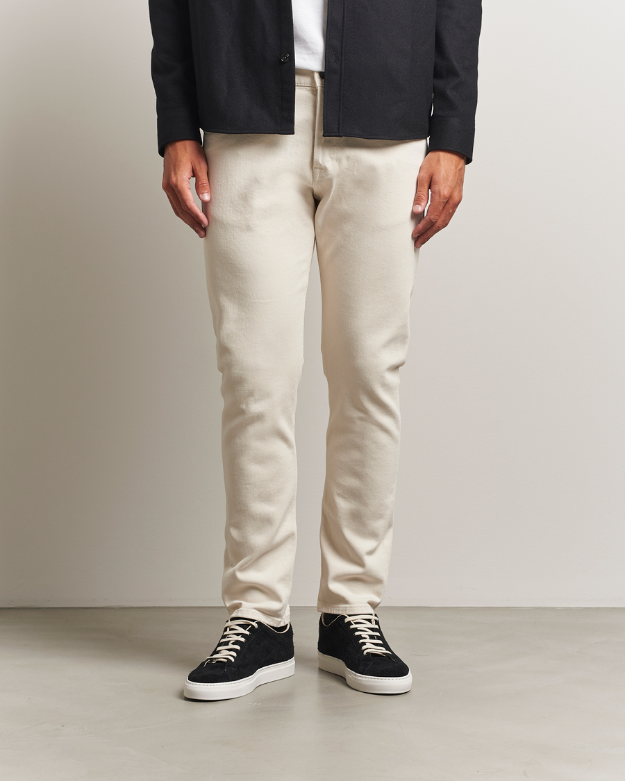 Herre | Bukser | Dondup | Icon Bullstretch 5-Pocket Pants Ecru