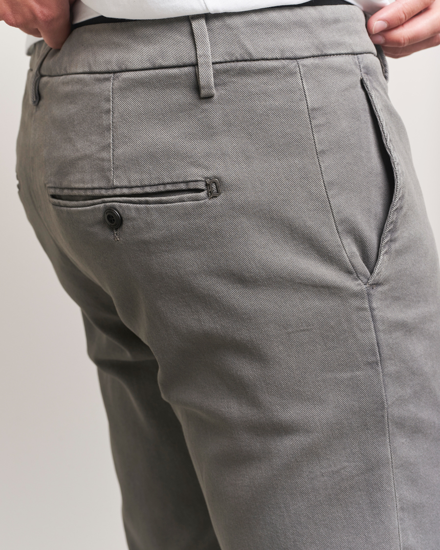 Herre | Bukser | Dondup | Spiritisimo Pleated Chinos Light Grey