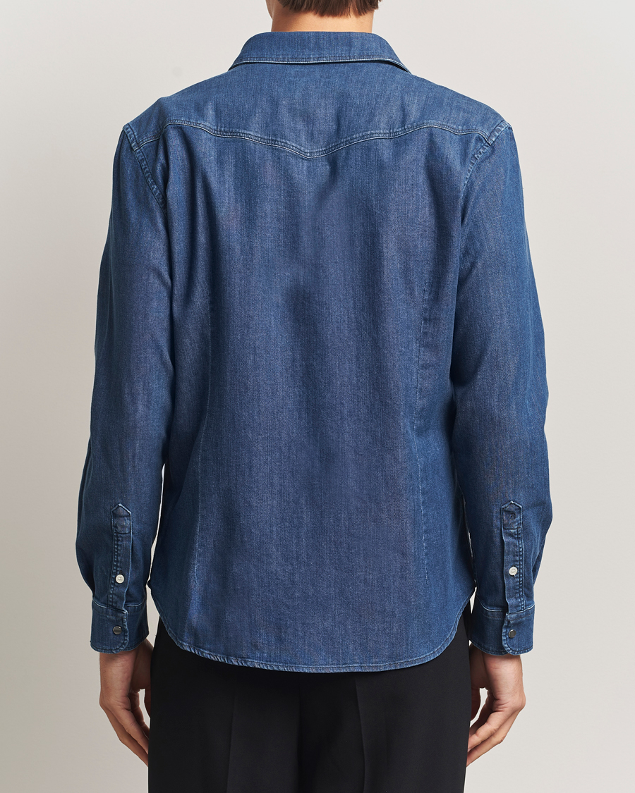 Herre | Skjorter | Dondup | Pocket Denim Shirt Medium Blue