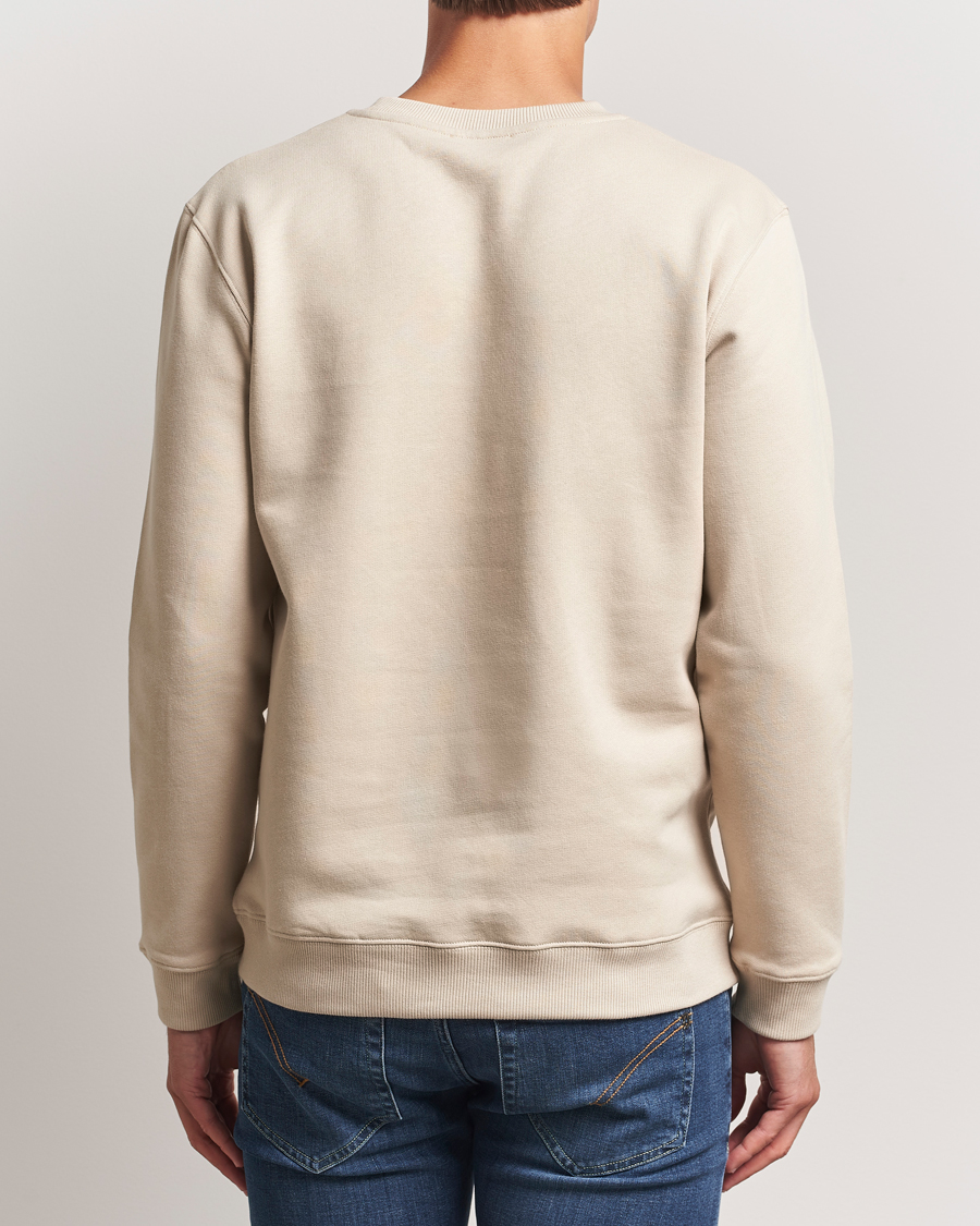 Herre | Trøjer | Dondup | Logo Crew Neck Sweatshirt Ecru