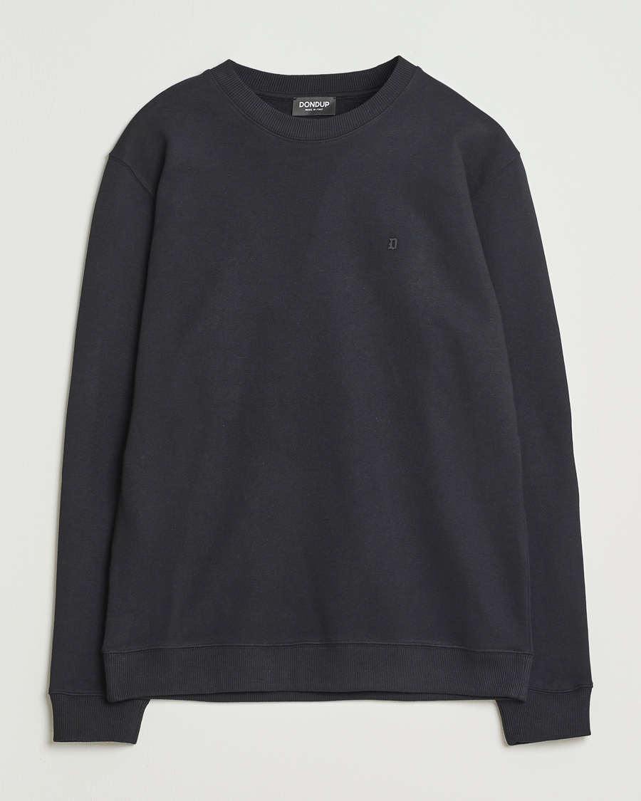 Herre | Trøjer | Dondup | Logo Crew Neck Sweatshirt Black