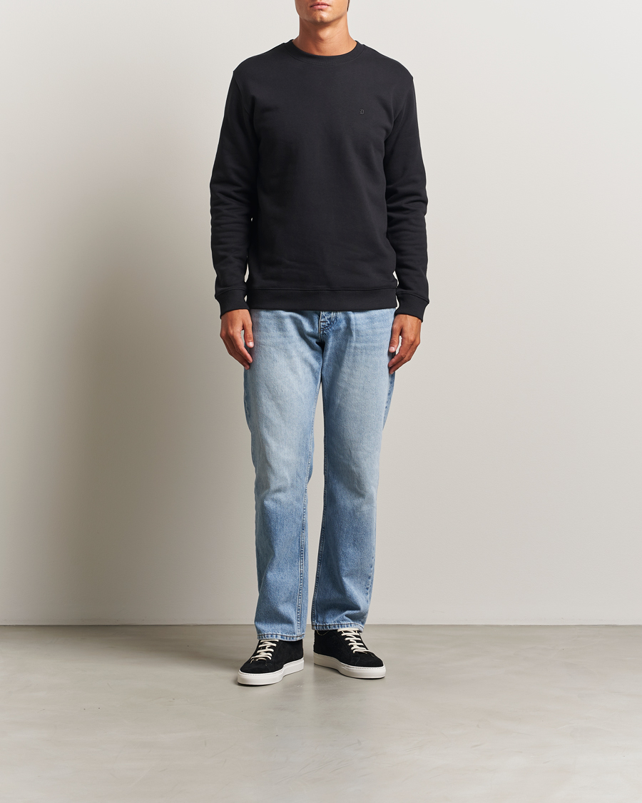Herre | Trøjer | Dondup | Logo Crew Neck Sweatshirt Black