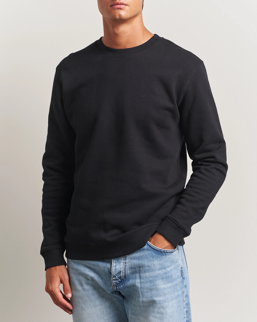 Herre | Trøjer | Dondup | Logo Crew Neck Sweatshirt Black