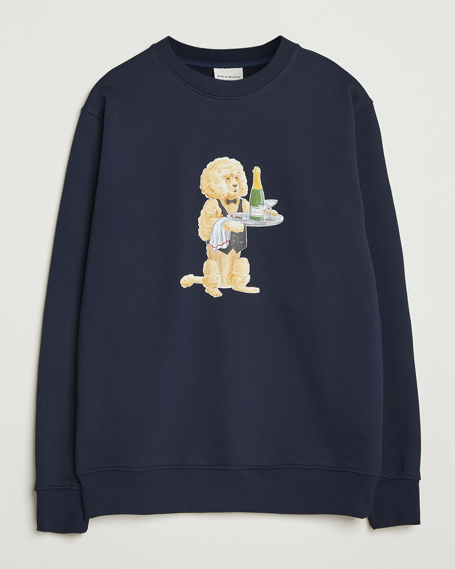 Herre | Trøjer | Drôle de Monsieur | Poodle Sweatshirt Navy