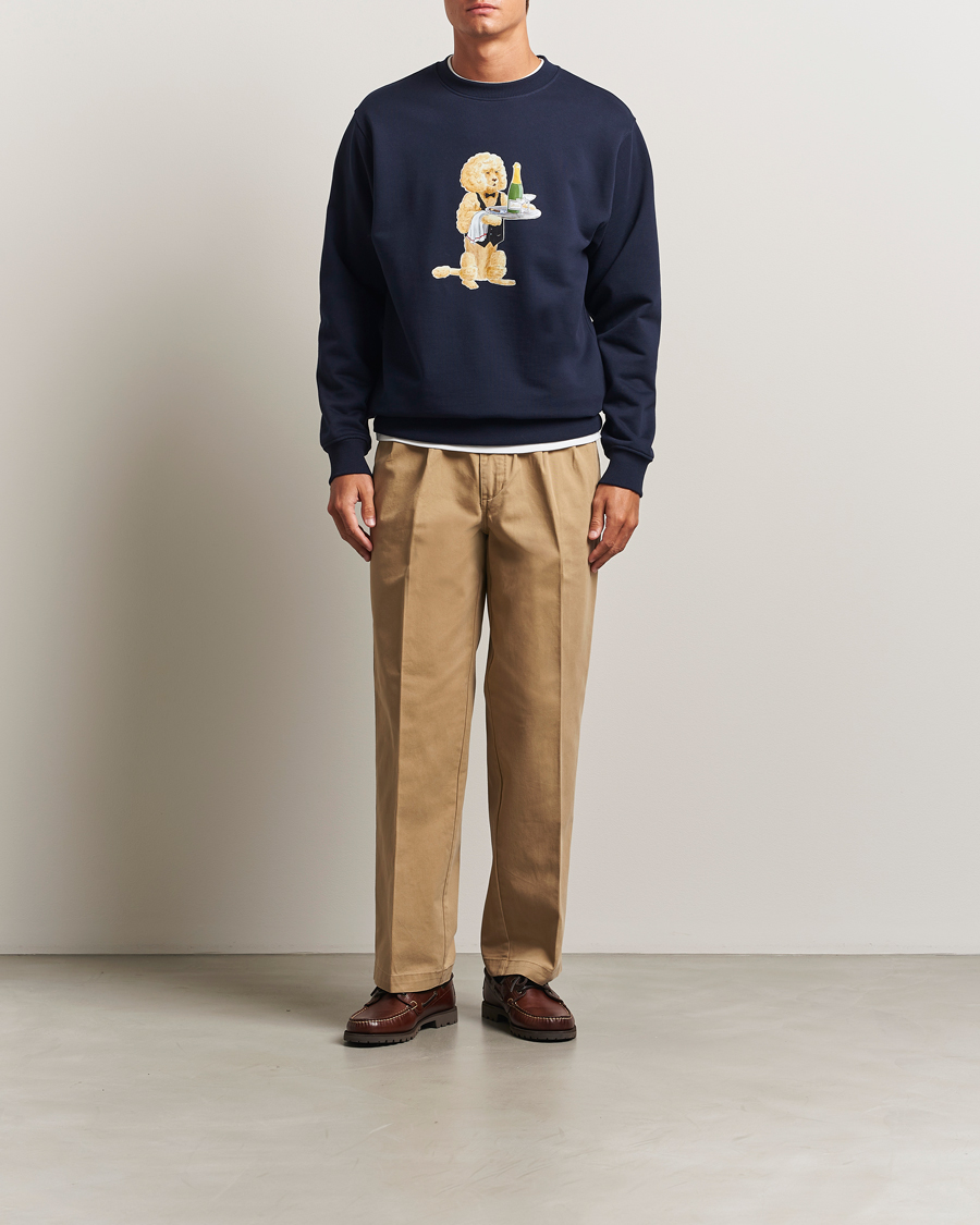 Herre | Trøjer | Drôle de Monsieur | Poodle Sweatshirt Navy