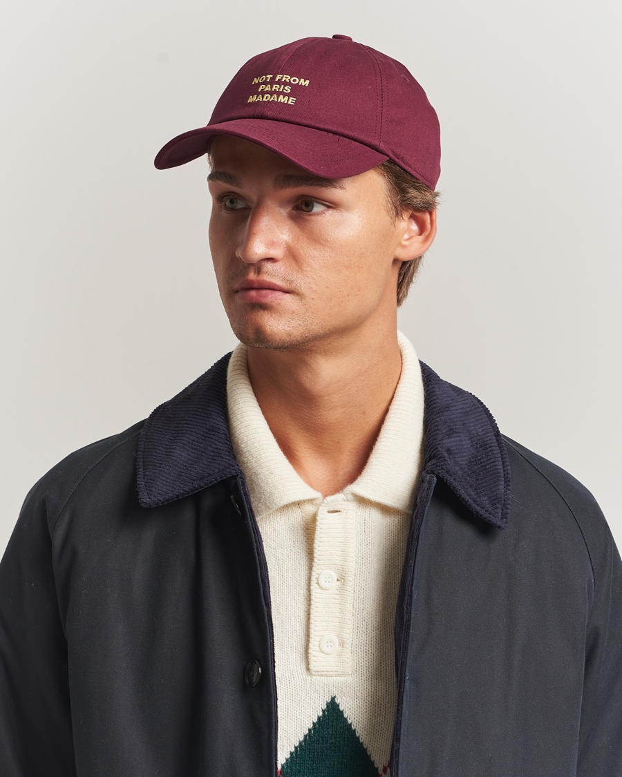 Herre | Hatte & kasketter | Drôle de Monsieur | Slogan Baseball Cap Wine