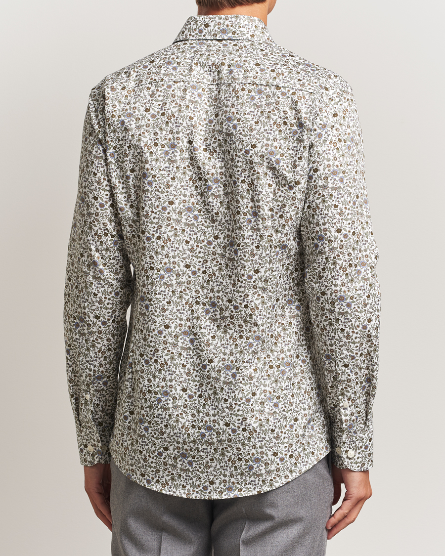 Herre | Skjorter | Eton | Slim Fit Signature Twill Floral Print Shirt White
