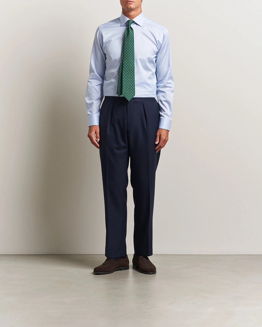 Herre | Skjorter | Eton | Slim Fit Signature Twill Paspoal Shirt Light Blue