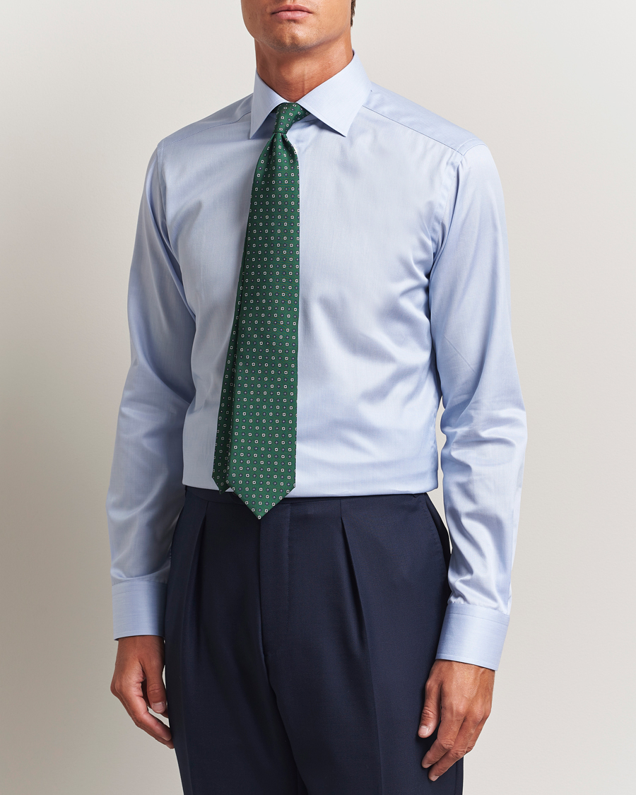 Herre | Skjorter | Eton | Slim Fit Signature Twill Paspoal Shirt Light Blue