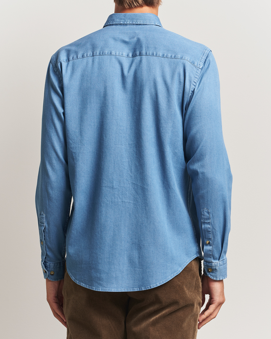 Herre | Skjorter | Eton | Casual Fit Denim Shirt Light Wash