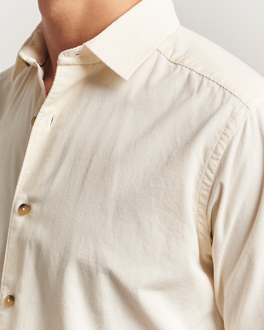 Herre | Skjorter | Eton | Casual Fit Corduroy Shirt Off White