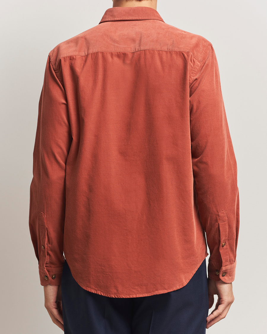 Herre | Skjorter | Eton | Casual Fit Corduroy Shirt Rust Red