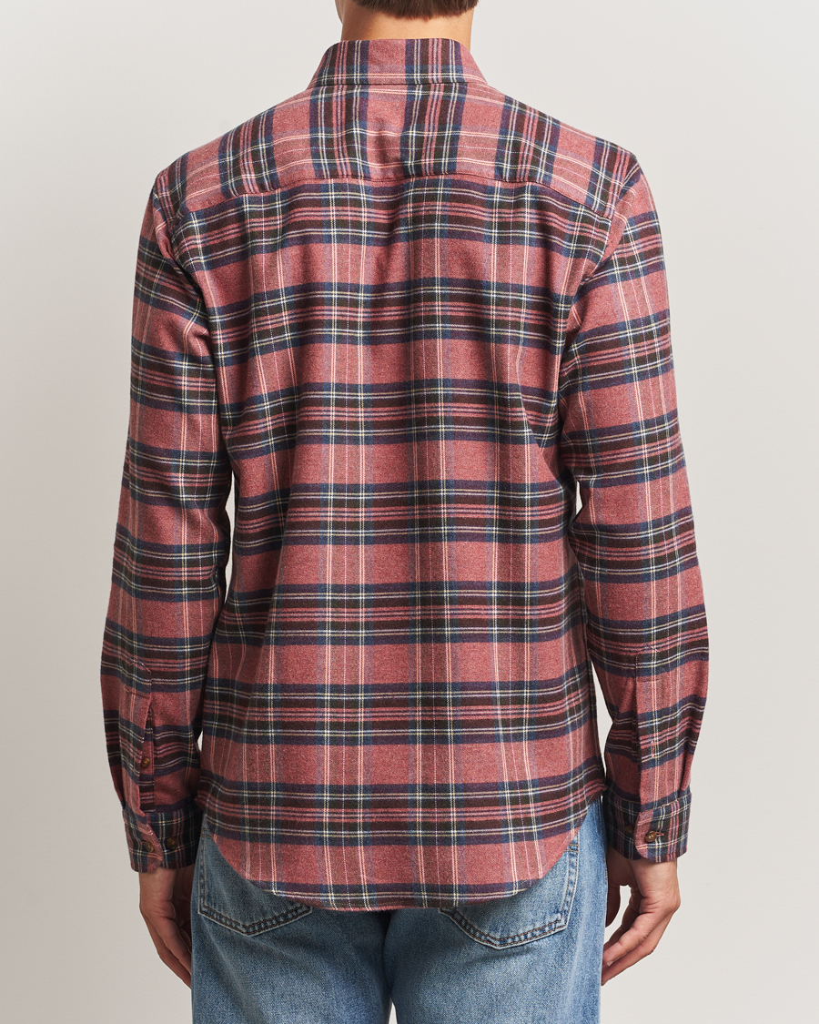 Herre | Skjorter | Eton | Casual Fit Checked Flannel Shirt Red Multi