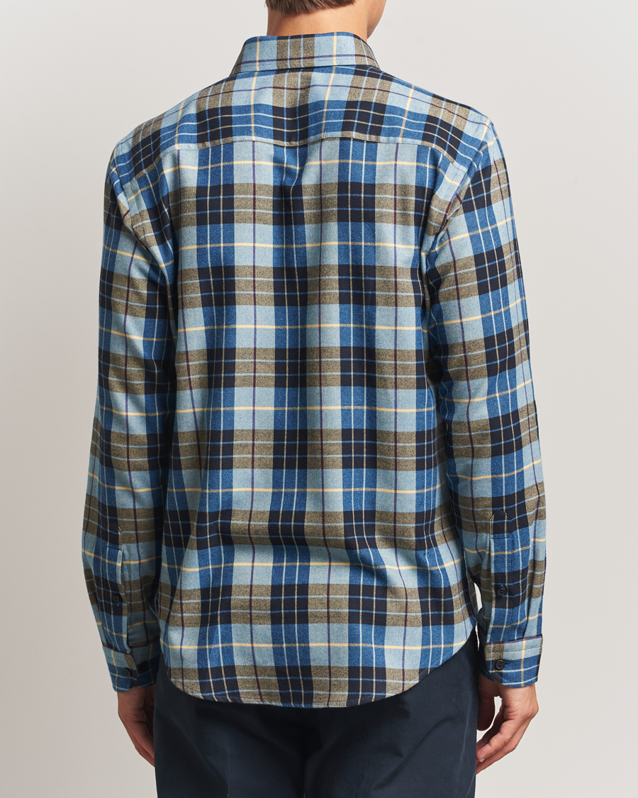 Herre | Skjorter | Eton | Casual Fit Checked Flannel Shirt Blue Multi