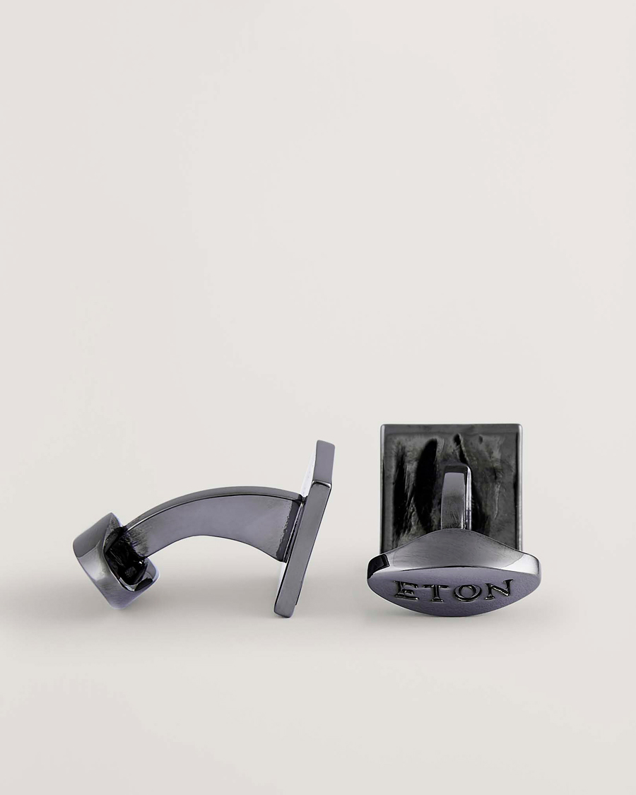 Herre | Manchetknapper | Eton | Mother of Pearl Cufflink Dark Grey