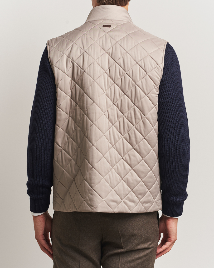Herre | Veste | Eton | Quilted Shell Vest Beige