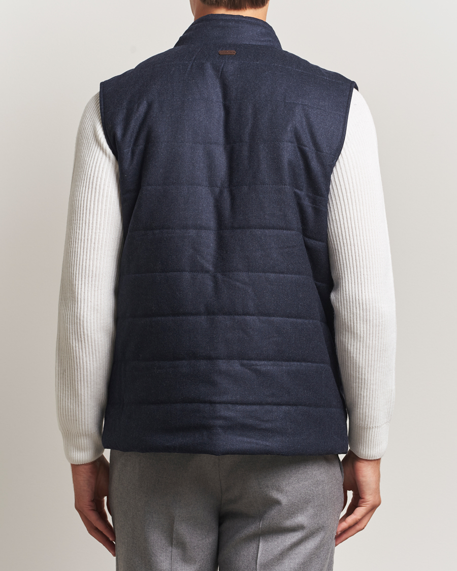 Herre | Veste | Eton | Wool Padded Vest Navy