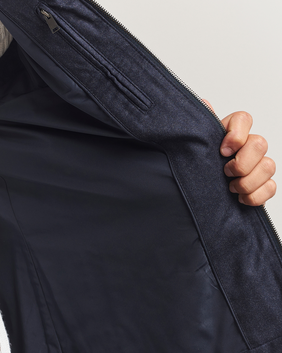 Herre | Veste | Eton | Wool Padded Vest Navy