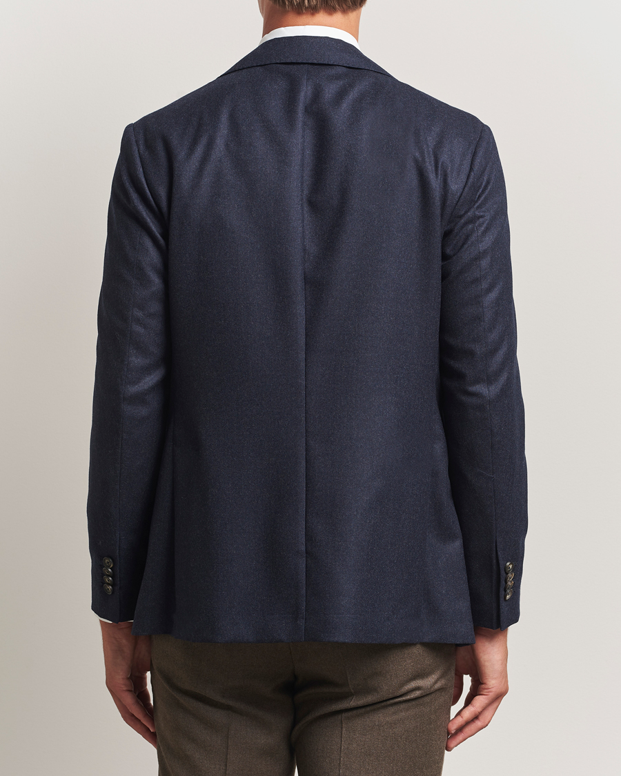 Herre | Blazere & jakker | Eton | Wool Flannel Patch Pocket Blazer Navy