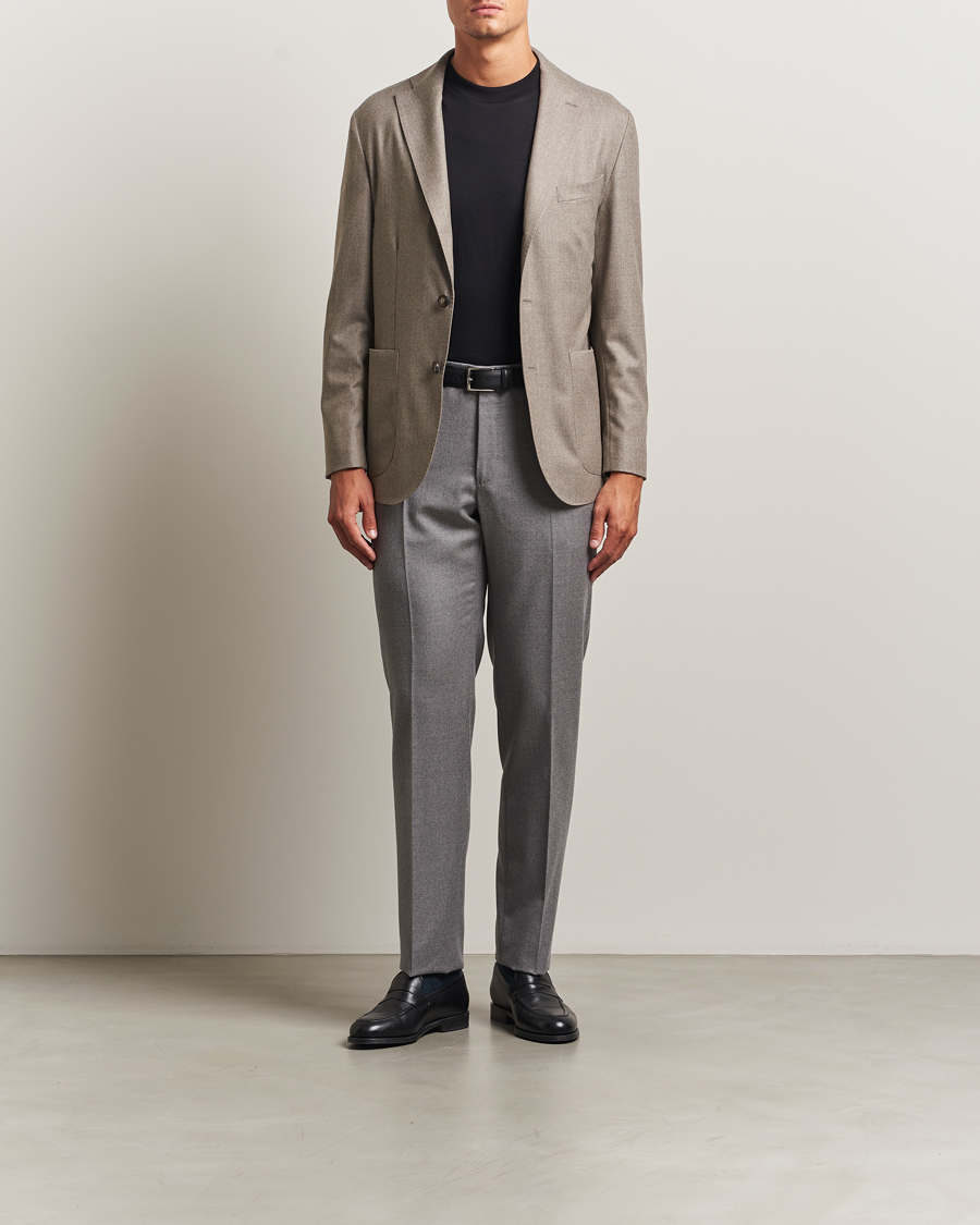 Herre | Blazere & jakker | Eton | Wool Flannel Patch Pocket Blazer Beige