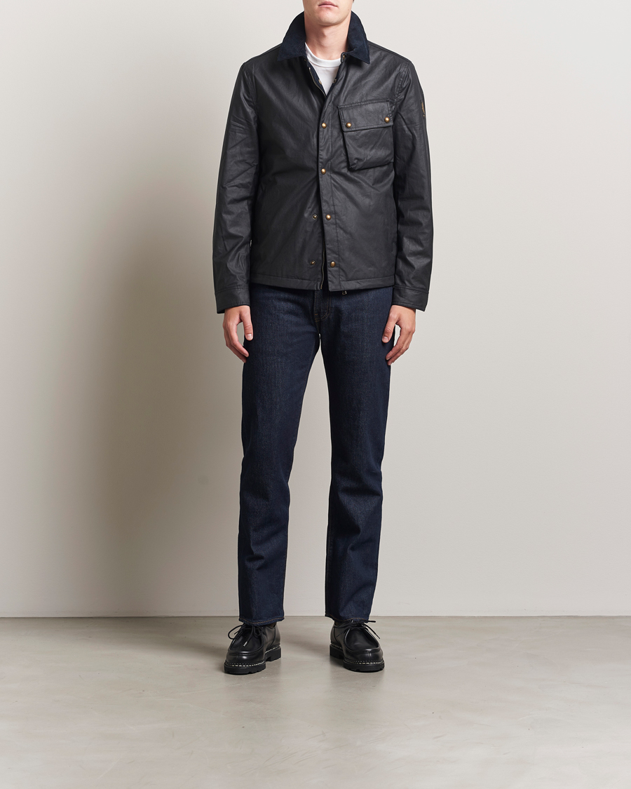Herre | Jakker | Belstaff | Ground Wax Jacket Dark Navy