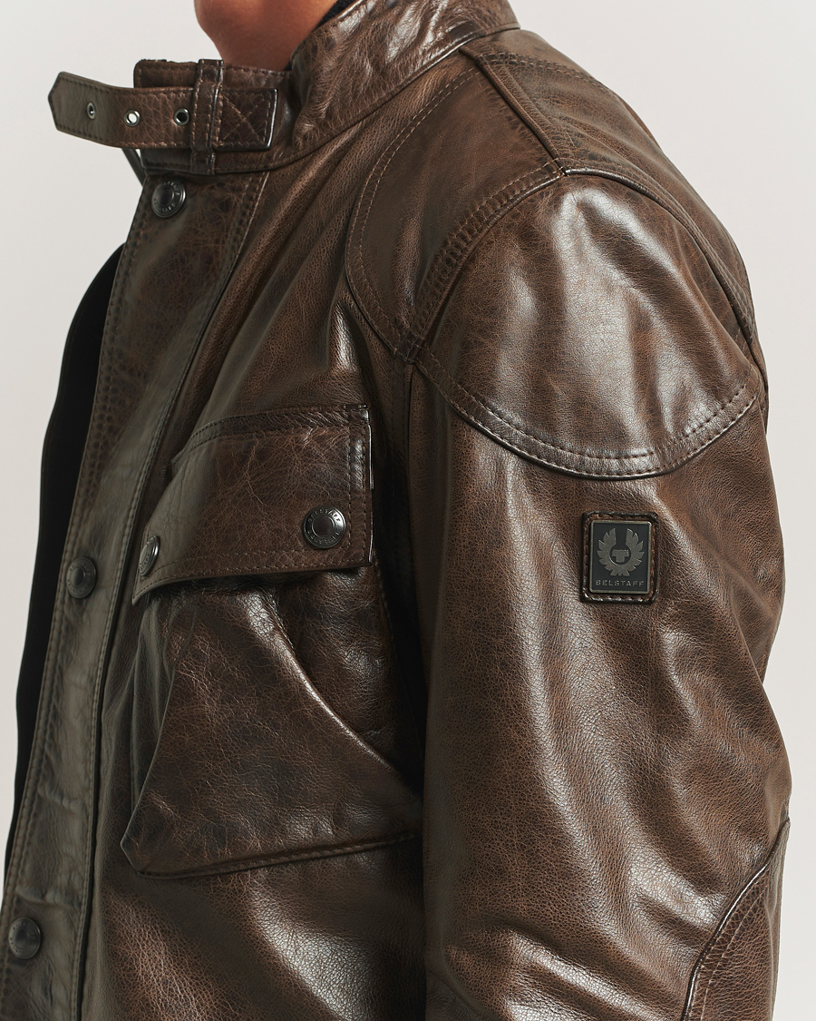 Herre | Jakker | Belstaff | Trailmaster Panther Leather Jacket Dark Earth